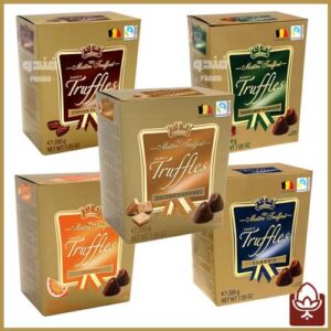 ترافل دست‌ ساز بلژیکی 5 طعم لوکس 200 گرمی – تجربه‌ای ناب از شکلات اصیل اروپا