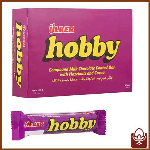 شکلات هوبی قلمی 30 گرمی بسته 36 عددی | Ülker Hobby Bar 36pcs شکلات کاکائویی با مغز کارامل