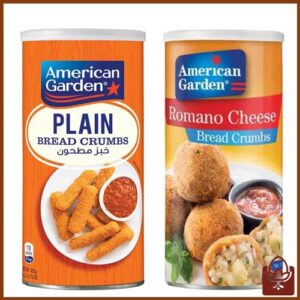 پودر سوخاری آمریکن گاردن در 2 مدل 425 گرمی ساده و پنیری | تردکننده حرفه‌ای برای سرخ‌کردنی‌ها