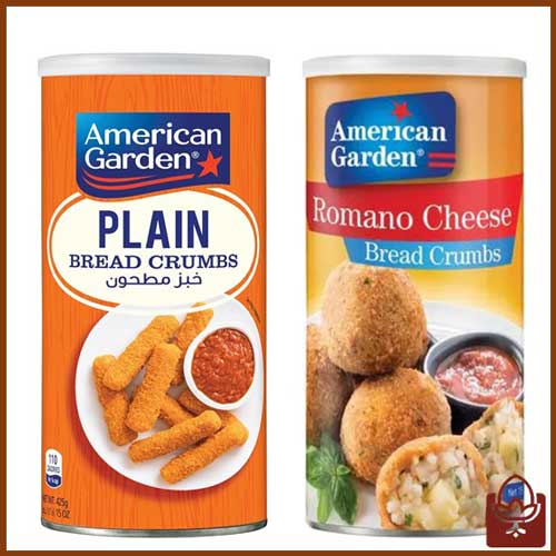 پودر سوخاری آمریکن گاردن در 2 مدل 425 گرمی ساده و پنیری | تردکننده حرفهای برای سرخکردنیها