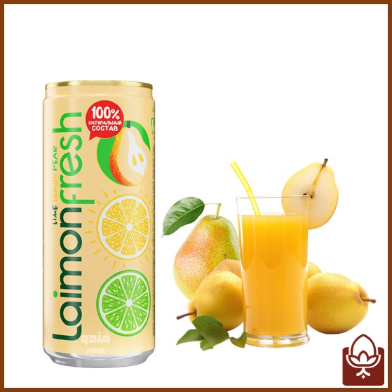 نوشیدنی گازدار لایمون فرش - گلابی