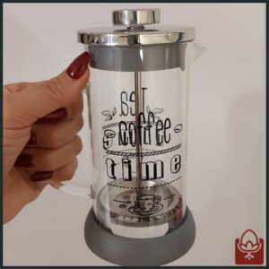فرنچ پرس شیشه‌ای Coffee Time مدل FP-380 – طراحی خوش‌دست و کاربردی