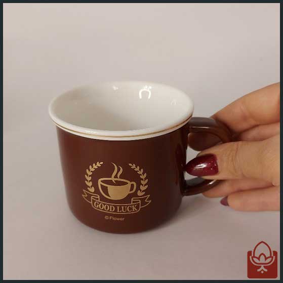 ماگ سرامیکی کلاسیک طرح Good Luck مدل XHC-201 – چاپ طلایی