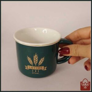 ماگ سرامیکی کلاسیک طرح Nature مدل XHC-203 – رنگ سبز