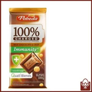 شکلات شیری کریسپی 100 گرمی پوبدا